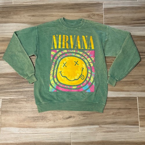 Nirvana smiley face graphic - nirvana,