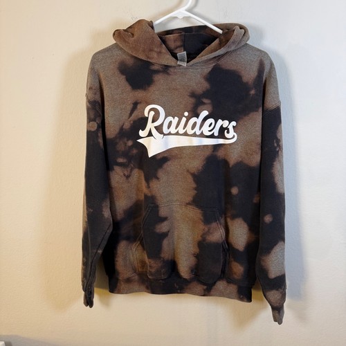 Custom bleached raiders hoodie - custom,